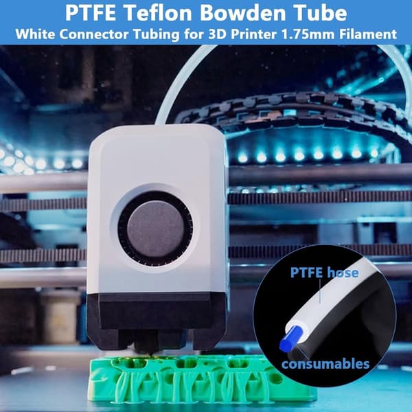 PTFE Bowden-rørsett 2,5 mm 4 mm OD med kutter for 3D-skriverfilament