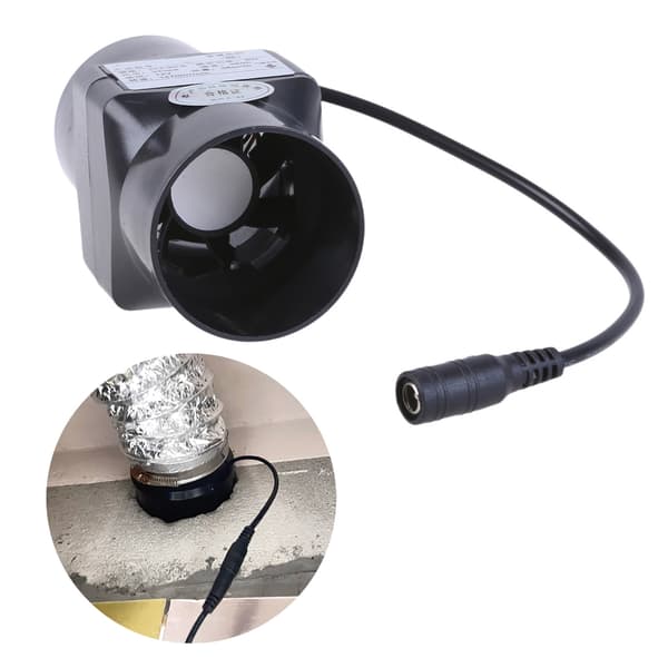 12V Udsugningsventilator Inline Kanal Hydroponisk Luftblæser Udsugningsventilator Lav Støj