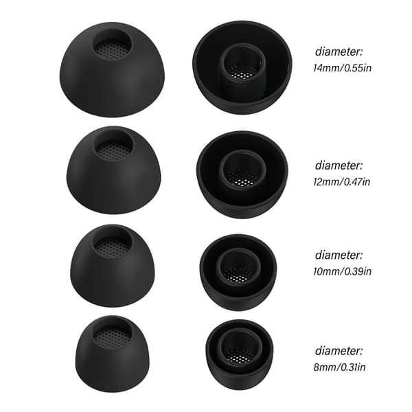 8 stk. silikone ørepropper øretelefoner ørepropper adaptere til True Wireless 4
