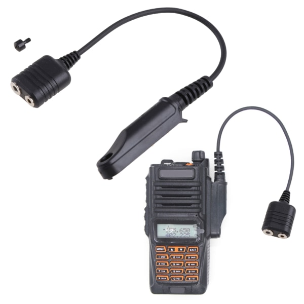 Vattentät radio tvåvägs radioljudadapterkabel för UV-5R BF-888S Adapterkabel för Baofeng UV-9R