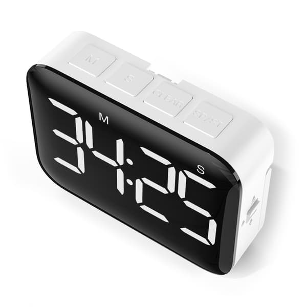 Digital LED-skjerm Kjøkkentimer med magnetisk bakside for matlaging, baking, studier