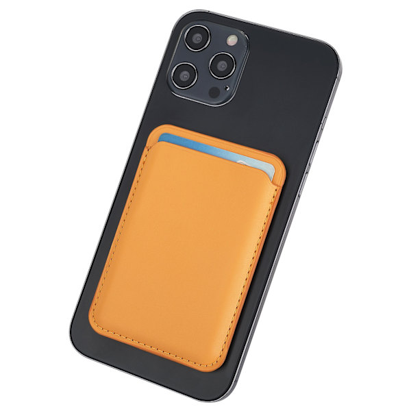 Bærbar magnetisk korthylse for etui Baksiden av telefonen Kredittkortholderlommebok Black