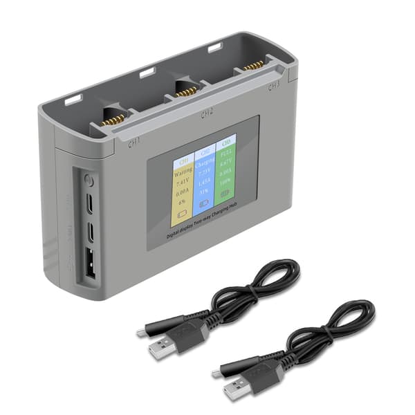 2-Way Batteries Manager Hurtiglading Hub Drone tilbehør for Mini 2 Mini SE Drone