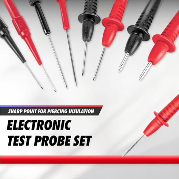 Multifunktionelt Multimeter Testsæt Silikone Prober Alligatorklemme Test Pincet