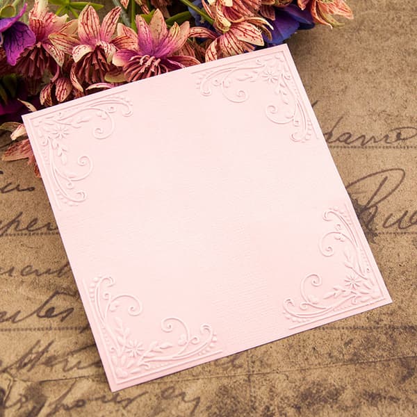 Lacework Plastik Prægefolder DIY Håndværk Skabelon Form Scrapbog Papirkort