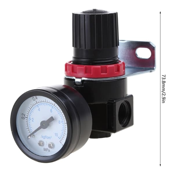 Luftkompressor trykafbryder AR2000 aflastningsregulator kontrolventil med manometer