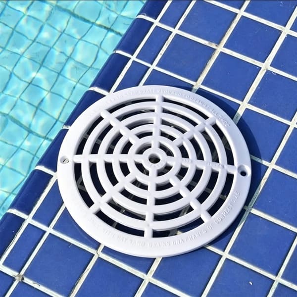 Rundt Spa Afløbsdæksel, ABS Pool Hovedafløbsdæksel Udløbsdæksel til Poolpleje