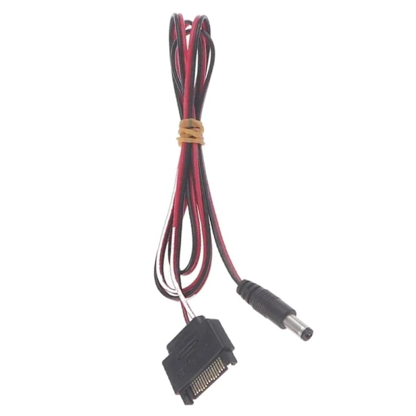 SATA til DC5,5x2,5mm hannstrømadapterkabel 12V for datamaskin LED-strips