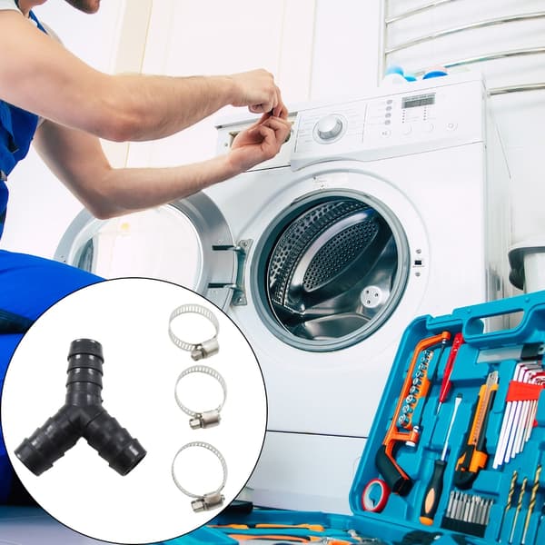 Stabil Y-Typ Dräneringsslangadapter 20mm Universal Passform Enkel Installation Plast