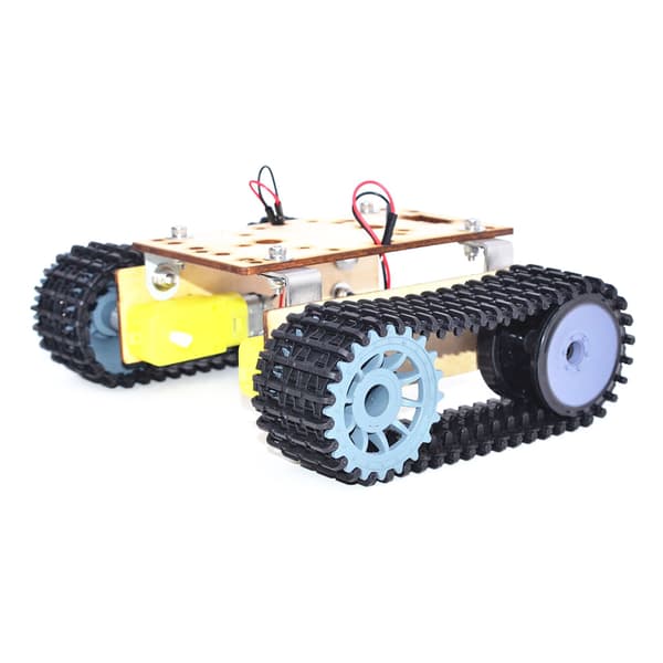 Laddande Drift Racing Modell Trä för Tankchassi Kit Fordon