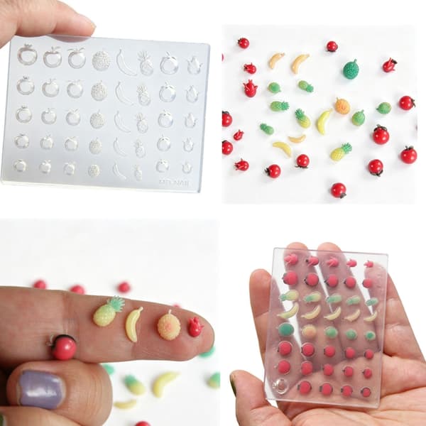 Liten Frukt Silikonform Ideell For Negledesign Og Håndarbeid