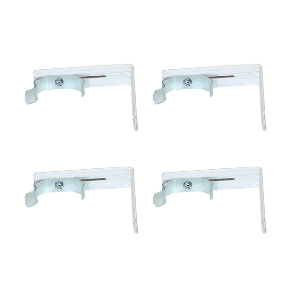 Set 4/8 kaihtimet verhokiskon asennuskiinnikkeet klipsiverhojen jatkokehys null - A