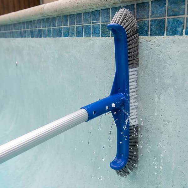 Buet kant poolbørstehoved højeffektiv poolskrubbebørste holdbar