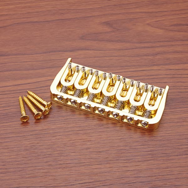Guitar Bridge Set 7 String Flat Saddle Single Tremolo Bridge Stærke Dele