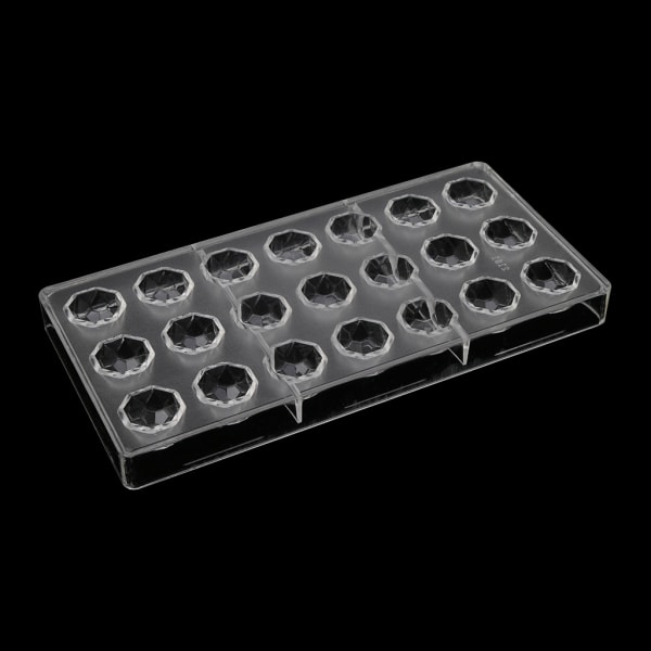 1 STK Polykarbonat diamantform DIY sjokoladeform isbiter geléform