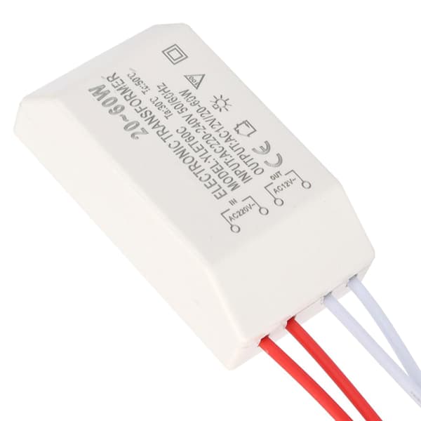 Halogenlampa Elektronisk Transformator LED-Driver Strömförsörjning AC 220V till 12V