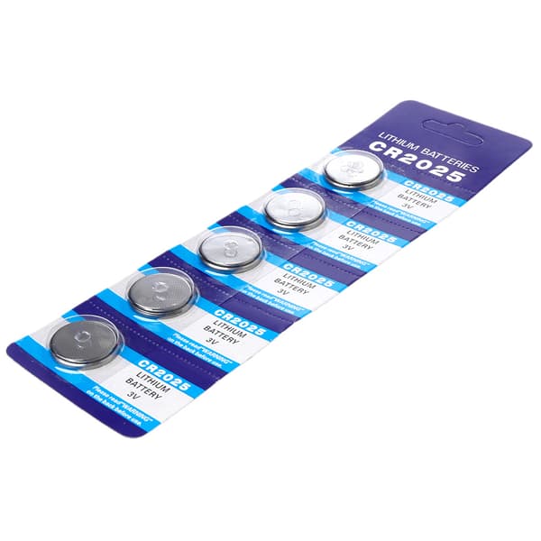 5 stk./kort Lithium Batteri CR2025 Knapcelle Batterier 3V til Ur Computer