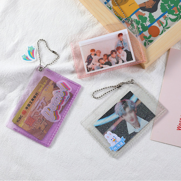 Genomskinlig handväska Crossbody-väska för kvinnor Transparent handväska White