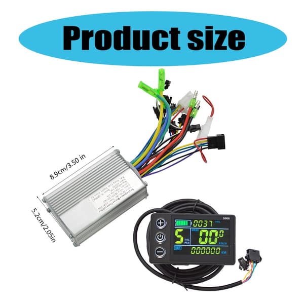 24-48V LCD Display Elektrisk Scooter Børsteløs Controller Cykeltilbehør