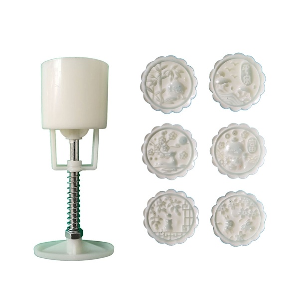 DIY Mooncake Formar Multi-Shape Bakformar för MidAutumn Festival Bakning