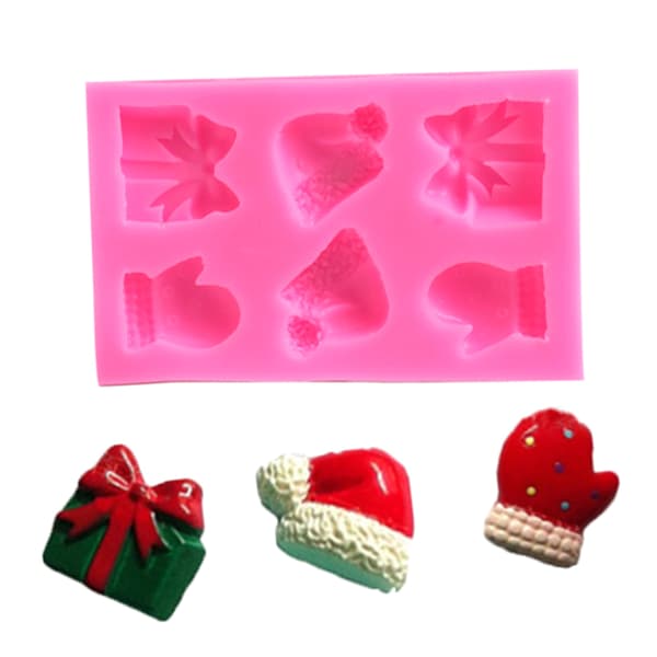 Silikonmateriale Fondantform Sjokoladekake Dekorform Julegaveform