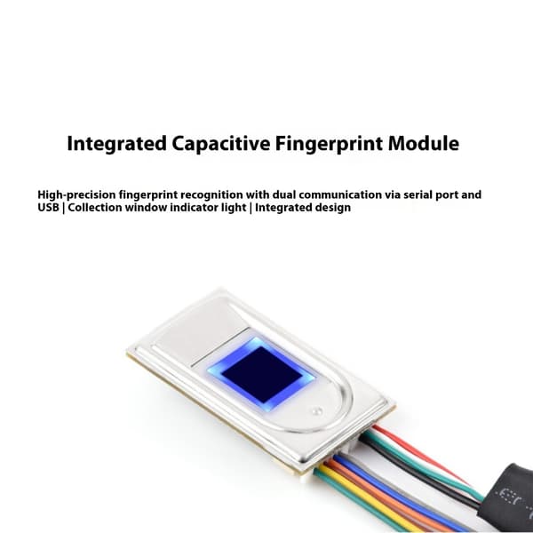 Højpræcis Kapacitiv Touch Fingeraftrykssensor Modul UART USB Kommunikation