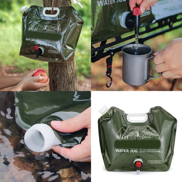 7,5L Vandbeholder til Camping med Hane
