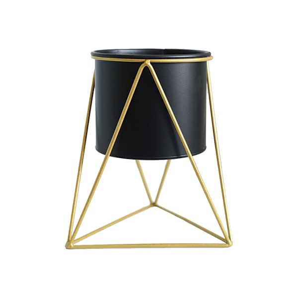 Nordic Style Geometric Metal Rauta Kukkaruukku Mehikasvien esittelytelineen Koristeet Kotitoimiston Puutarhasisustus