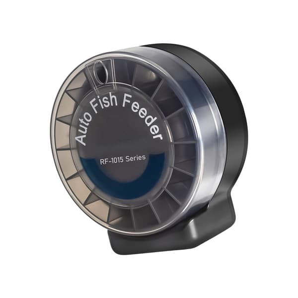 Automatisk programmerbar fiskefoderdispenser til akvarier med 3 daglige fodringer