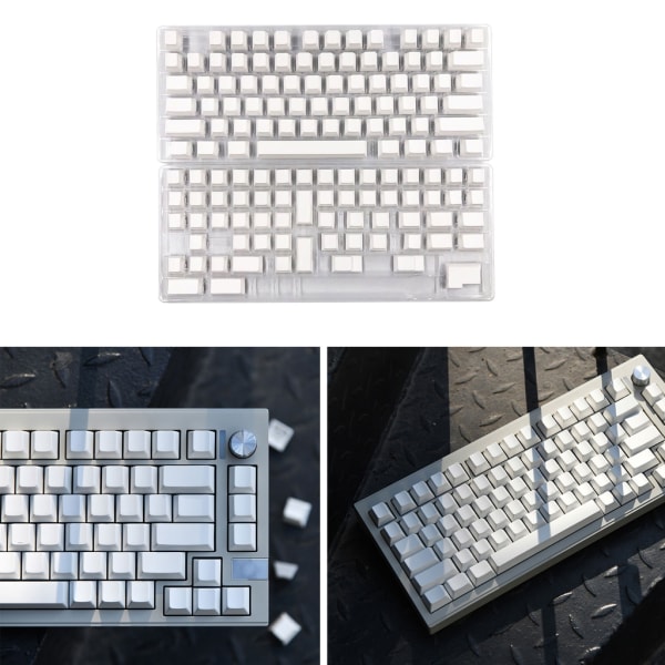 CherryProfile Blank Keycaps Minimalistisk Vit Mekanisk Keyboard Keycap Ersätter