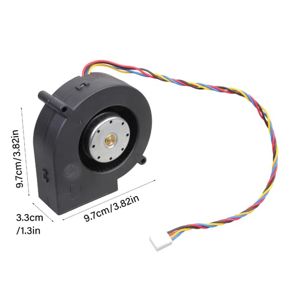 Högt luftflöde 300CFM 97mm fläkt 12V 4-tråds PWM-kontroll dubbla kullager