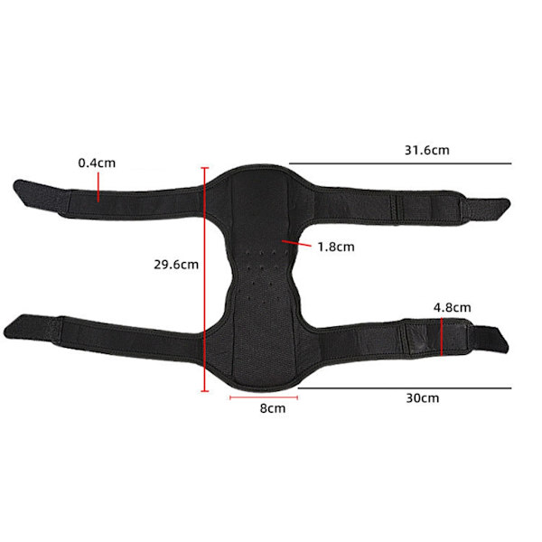 Patella-polvituki naisille ja miehille treenaamiseen 1 pair