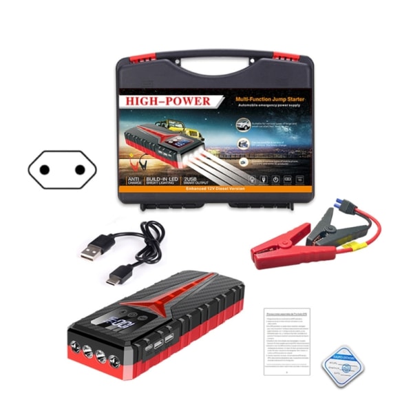 Bil Jump Starter Allsidig Auto Power Bank 8000A batteriladere for bilturer