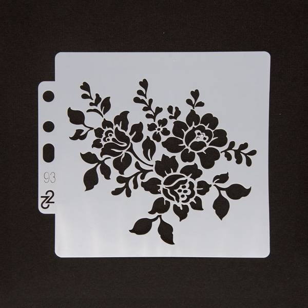 Utsökt blomsterschablonmall Scrapbooking Prägling Mould Gör det själv-album Korttillverkning Målningsmall