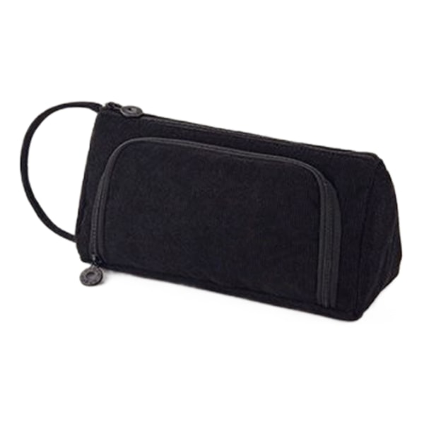 Enkel blyantholder Pen Organizer Bag Utvidbar Penneholdereske med stor kapasitet Black