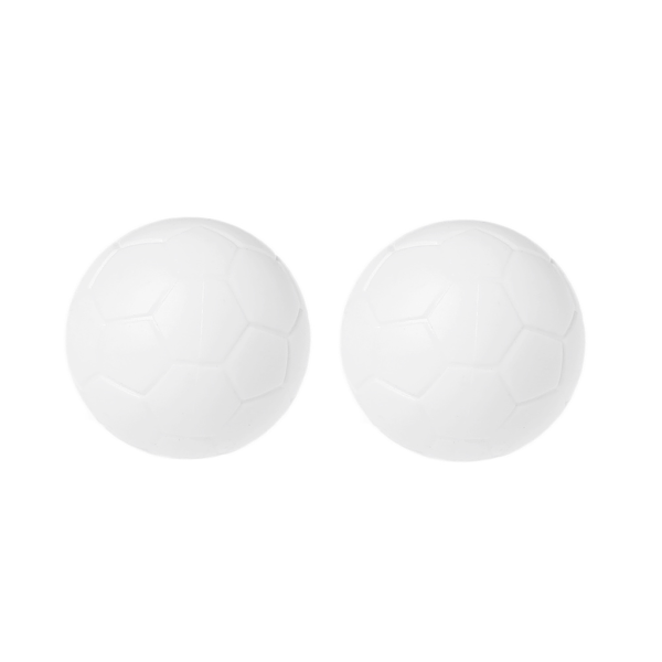 2 st Bordsskiva Fotboll Fritidshandfotboll Mini Vita Bordsfotbollar 36mm