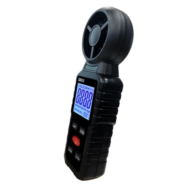 Vindinstrument med flere enheder, der viser ABS M/S /H Mph / Præcist
