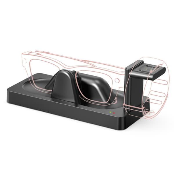 Opladningsdock til briller 2-i-1 opladningsstation base