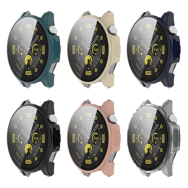 PC- case för Watch 4 Pro Smartwatch Bumper Cover Fullständiga skydd Pink