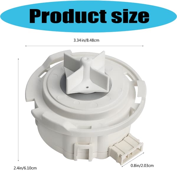 Erstatningsavløpspumpe for vaskemaskinmodell EAU62043403 ABS-tekstur