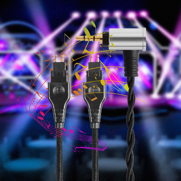Brusreducerande hörlurar Kabel för HD560 HD580 HD600 HD660S Headset Kabelförlängning för perfekt present Kvinnor Män Flickor Bo 2.5mm