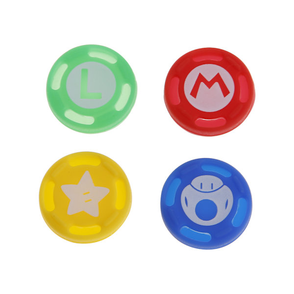 4 st/ set Söta tumgreppsskydd Cover Cartoon joystick för case Passar för Switch Pro Controller tumspak för C