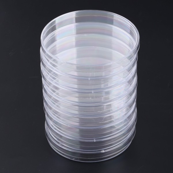 10 st/pack 90 x 15 mm petriskålar i plast för LB-tallrik bakteriejäst