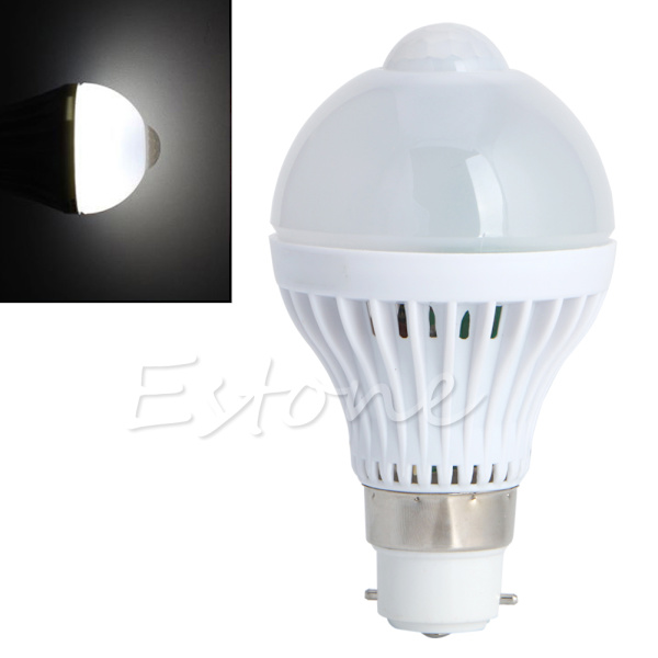 B22 110V/220V 18LED infraröd mänsklig rörelselampa PIR-sensor energibesparande ljus 5W