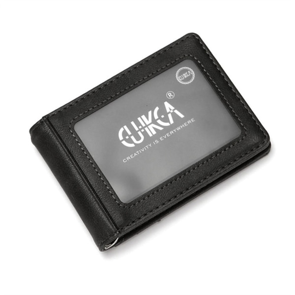 Snygg spärrkorthållare PU-plånbok för säker och fashionabel daglig användning Brown