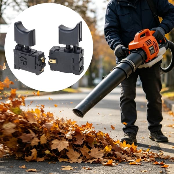 2 stk. elværktøjsafbrydere til elektrisk blæsermotor 64 mm x 40,8 mm