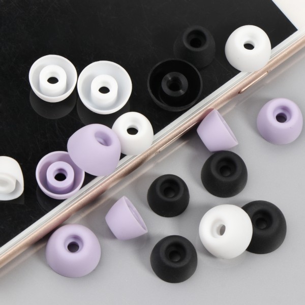 6 Styck Silikon In-Ear Bluetooth-kompatibelt case för SM R510 Galaxy buds2 pro Skal Öronskydd Pad Öronsnäckor Öronsnäckor Black