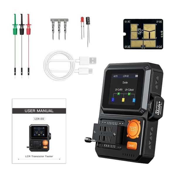 Elektronisk komponenttester for NPN IGBT SCR og Triac-komponenter