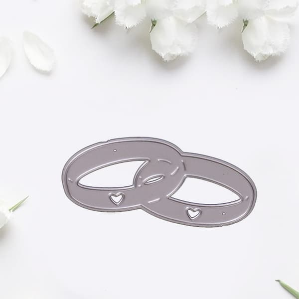 Bryllupsringe Metalskære Dies til DIY Scrapbooking Dagbogsudsmykninger