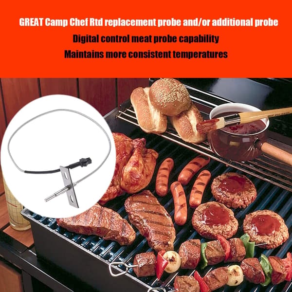 Holdbar temperatursensor i rustfritt stål for grill- røykovner pelletsovner